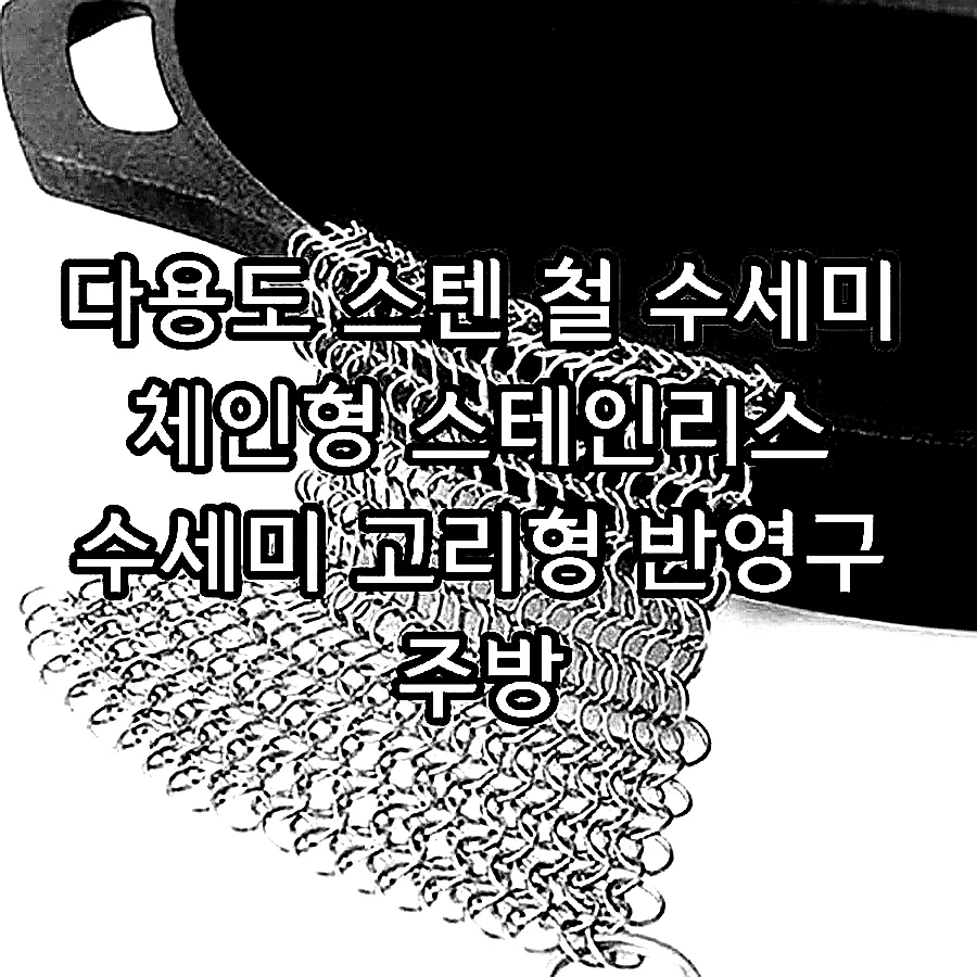 다용도 스텐 철 수세미 체인형 스테인리스 수세미 고리형 반영구 주방 이미지 1 다용도 스텐 철 수세미 체인형 스테인리스 수세미 고리형 반영구 주방 이미지 1
