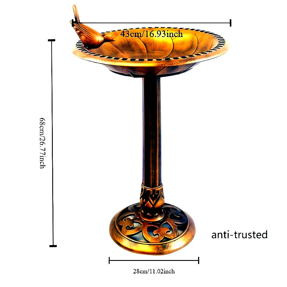 새 물그릇 먹이통 목욕통 정원 욕조 앵무새 야생 피딩 트레이 이미지 2