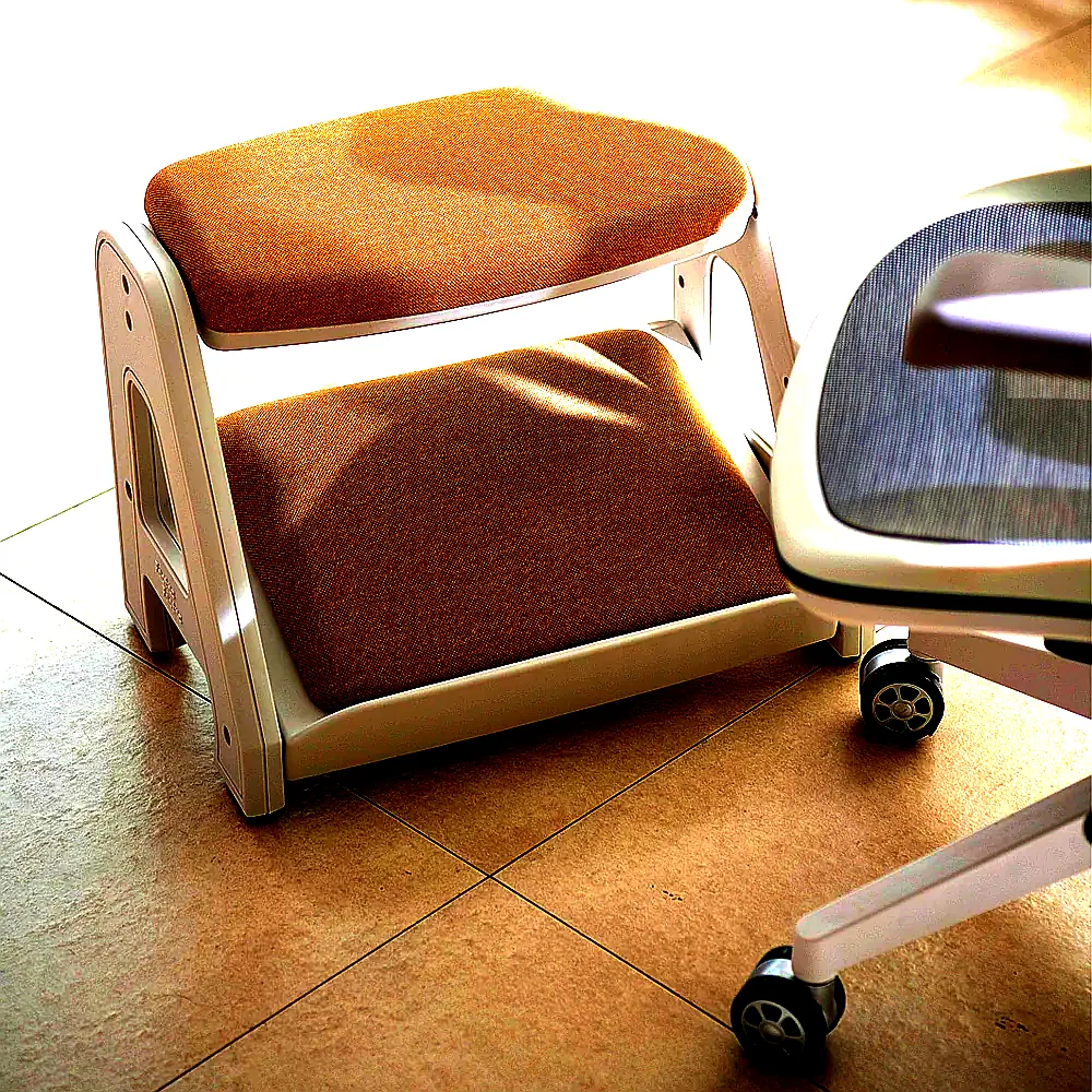 피치트렌디 풋쉬풋쉬 발받침대 사무실 컴퓨터 책상 발판 국산 다리받침대 화이트-블랙 이미지 6